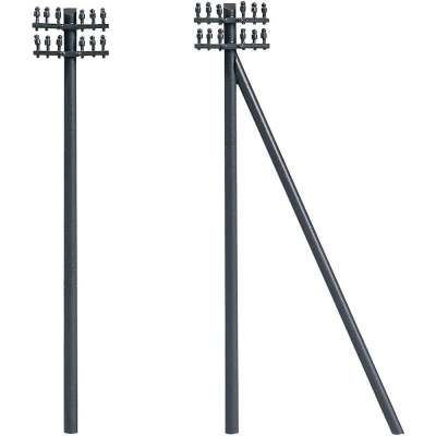 Afbeelding van Auhagen 43586 Set telegraafmasten, 12 stuks Accessoire