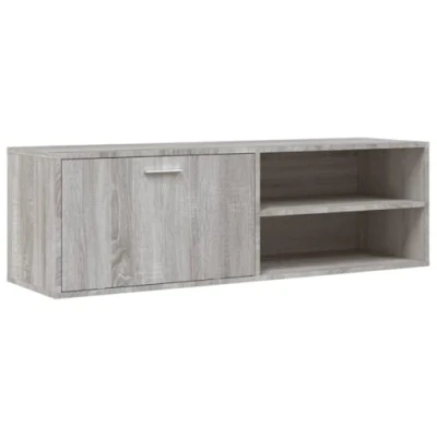 Afbeelding van Tv meubel 120x34x37 cm bewerkt hout grijs sonoma eikenkleurig