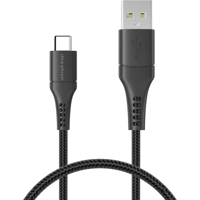 Afbeelding van imoshion Braided USB C naar kabel 1 meter Zwart