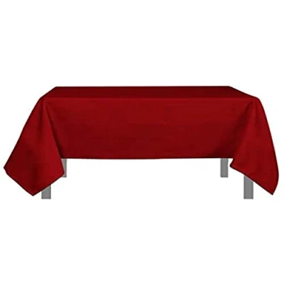 Afbeelding van Soleil d&#039;ocre, Alix Nappe carrée Anti tâches, Polyester, Rood, 140x140 cm.