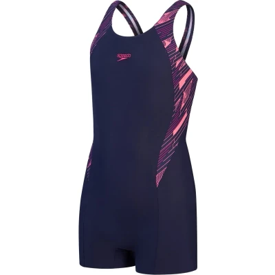 Afbeelding van Speedo Girls Hyperboom Splice Legsuit Badpak voor kinderen, Maat: 140, True navy/electric pink/fandango pink