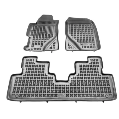 Afbeelding van REZAW PLAST 200913 Vloermatset Rubber voor en achter Zwart