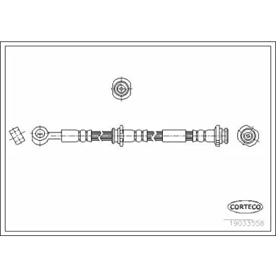 Afbeelding van CORTECO 19033558 Remslang Achteras links 646