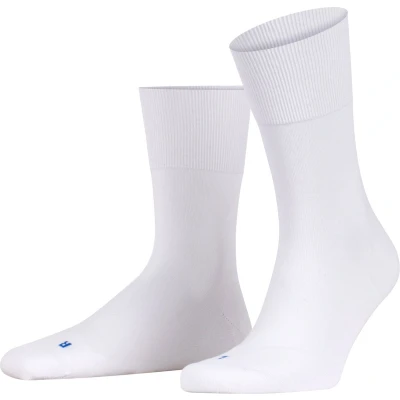 Afbeelding van FALKE Run anatomische pluche zool katoen sokken unisex wit Maat 51 52