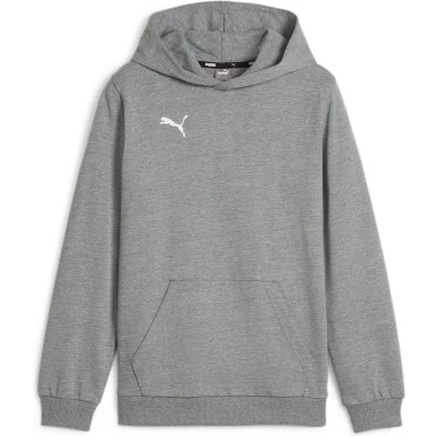 Afbeelding van Puma teamGOAL Casuals Hoody Jr Jongens sporttrui Medium Gray Heather White Maat 140