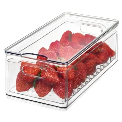 Afbeelding van iDesign Opbergbox voor Fruit, Groot, 15.2 x 30.5 10.7 cm, Kunststo