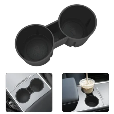 Afbeelding van ALLRWL bekerhouder voor Tesla model Y 3 2023 2022 2021, middenconsole, 3, Y, accessoires