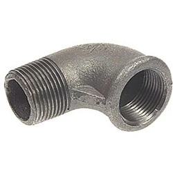 Afbeelding van IJzeren zwarte draadfitting knie 3/8 binnen x