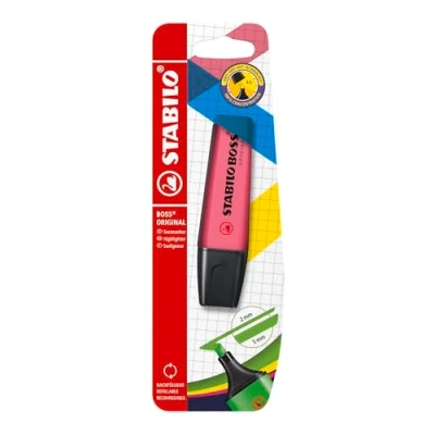 Afbeelding van Markeerstift STABILO BOSS Original 70/56 roze blister à 1 stuk