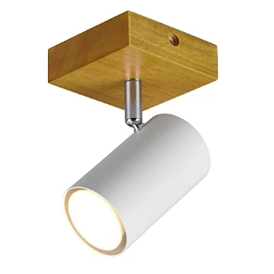 Afbeelding van TRIO MARLEY Spot Wit mat excl. 1x GU10 4,5W Houten element