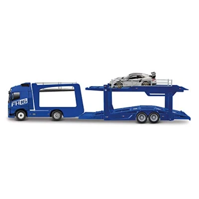 Afbeelding van Bburago Straatvuur 1:43 Vrachtwagens Mercedes Benz Actros Blue Witch Multicar Carrier En Porche για 3