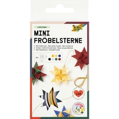 Afbeelding van folia 100 stuks papieren kerststerren 1296