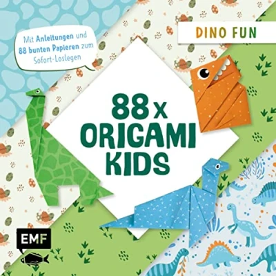 Afbeelding van 88 x Origami Kids Dino Fun: Mit Anleitungen und bunten Papieren zum Sofort Loslegen