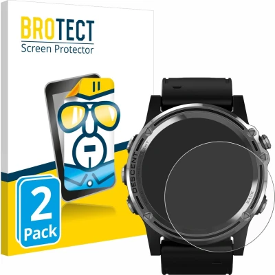 Afbeelding van BROTECT Screenprotector voor Garmin Descent Mk1 Folie Beschermfolie transparant (2 Stuks)