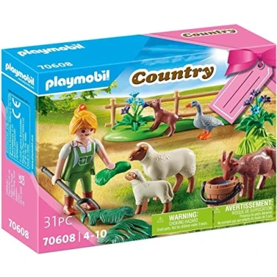 Afbeelding van PLAYMOBIL Geschenkset &#039;Boerin met weidedieren&#039; 70608
