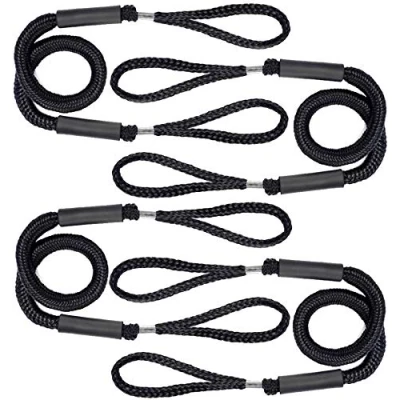 Afbeelding van Elastisch koord, doktouw, boot, natband, elastisch, voor accessoires, 4 stuks (zwart)