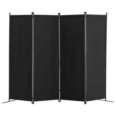 Image de VEVOR Cloison de séparation en tissu paravent à 4 panneaux pour chambre noir