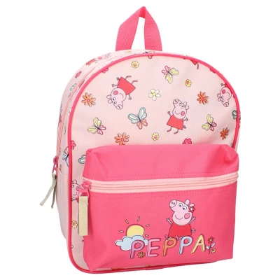 Afbeelding van Kidzroom Backpack Peppa PIG I LOVE THIS! Unisex Schooltas voor kinderen, Maat: One Size, Pink