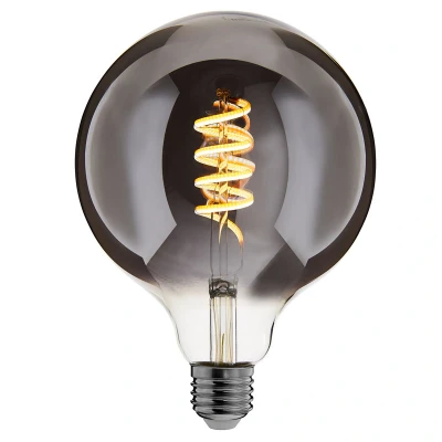 Afbeelding van Zigbee E27 led lamp, filament globe (G125), Touchlink, Dimbaar, 2000K 4000K lichtkleur zelf instelbaar, Smokey glas, 5W