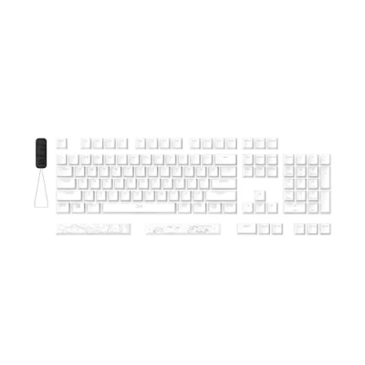 Afbeelding van HyperX Pudding Keycaps 2 Complete Sleutelset PBT Wit (VS Lay out), Keycaps,