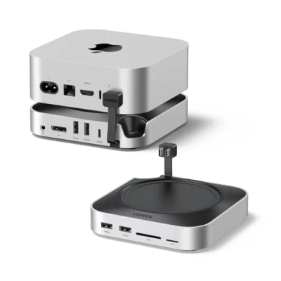Afbeelding van UGREEN Dockingstation en ondersteuning voor Mac Mini M4 Pro 10 in 1 docking station hub USB C met M.2 NVME SSD DisplayPort 4K 240Hz 144Hz 5 3.2 4A1C 10Gbps SD sleuf TF 3,5 mm AUX