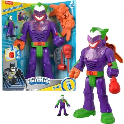 Afbeelding van Fisher Price Imaginext Dc Super Friends Joker En Laffbot figuur