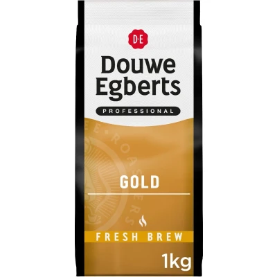 Afbeelding van Douwe Egberts gemalen koffie voor automaten, Gold fresh brew, pak van 1 kg