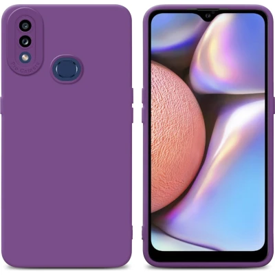 Afbeelding van Cadorabo Hoesje geschikt voor Samsung Galaxy A10s / M01s in Fluid MAT PAARS Beschermhoes gemaakt van flexibel TPU silicone Cover Case