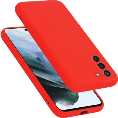 Afbeelding van Cadorabo Hoesje geschikt voor Samsung Galaxy S21 FE in LIQUID ROOD Beschermhoes gemaakt van flexibel TPU silicone Case Cover