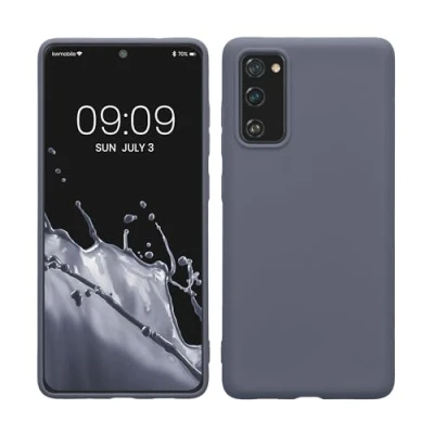 Afbeelding van kwmobile telefoonhoesje geschikt voor Samsung Galaxy S20 FE Hoesje smartphone Back cover in blauwgrijs