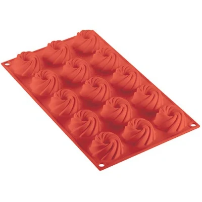 Afbeelding van Siliconen Bakvorm Mini Swirl Ø48x20mm (15)