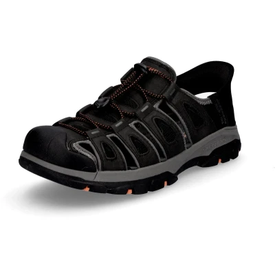 Afbeelding van Skechers Outdoorsandalen, Heren, Maat: 41, Schwarz Kunststof/ textiel