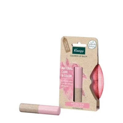 Afbeelding van Kneipp, Lippenbalsem met kleur, beschermend en herstellend, hydraterende lippenstift langdurig effect, natuurlijke ingrediënten, roze (Natural Rose)