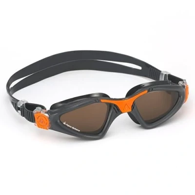 Afbeelding van Aquasphere Kayenne Zwembril Volwassenen Brown Polarized Lens Grijs/Oranje