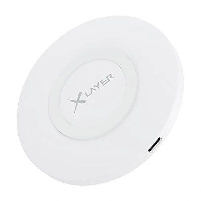 Afbeelding van XLayer Draadloze Oplaadpad Qi gecertificeerd 10W USB C Wit