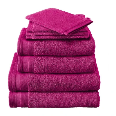Afbeelding van De Witte Lietaer Contessa Washandje 16x22 cm Set van 6 Magenta