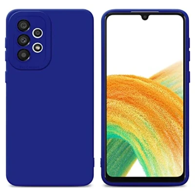 Afbeelding van Cadorabo Hoesje geschikt voor Samsung Galaxy A33 5G in Fluid BLAUW Beschermhoes gemaakt van flexibel TPU silicone Cover Case