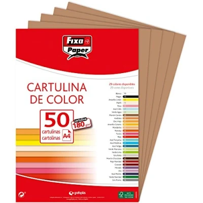 Afbeelding van Fixo Paper 1110346 karton, A4, 180 g, kaneelbruin, 50 stuks