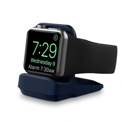 Afbeelding van Siliconen Apple Watch houder Donkerblauw Geschikt voor alle series