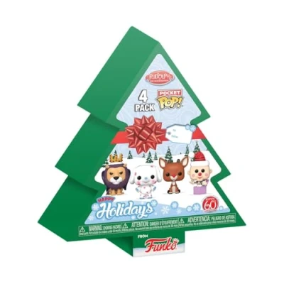 Afbeelding van Funko Pocket Pop! Keychain 4 Pack: Rudolph Tree Holiday Box