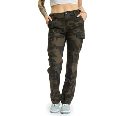 Afbeelding van Brandit BDU Ripstop Cargobroek, Dames, Maat: 36, Dark camouflage