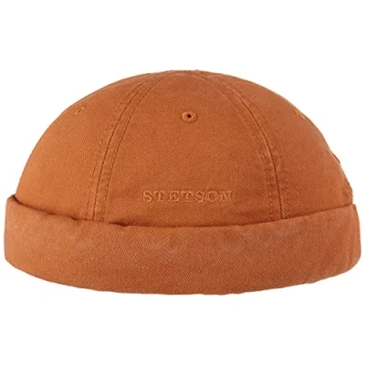 Afbeelding van Stetson Ocala Katoen Dockerpet Heren zomer muts katoenen Dockermutsen Klittenbandsluiting voor Lente/Zomer, roest, 56 57