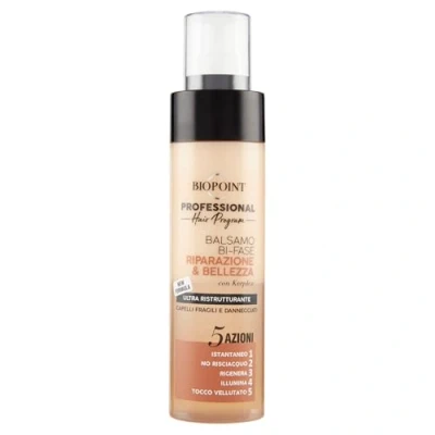 Afbeelding van Biopoint Professional 5 Actions Balsamo Bi Fase Repair &amp; Beauty Ultra Herstructurerend voor breekbaar en verdord haar, 200 ml