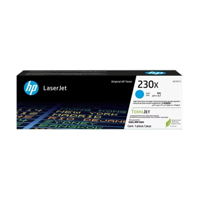 Image de HP 230X Cyan original LaserJet cartouche de toner (W2301X) pour Color Pro 4201, 4203, MFP 4301, 4303