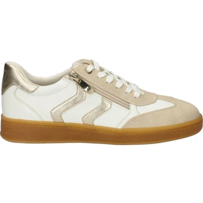 Afbeelding van Marco Tozzi Sneakers laag, Dames, Maat: 37, White gold Kunststof