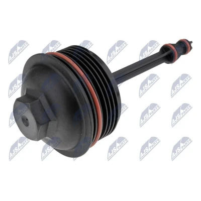 Afbeelding van NTY CCL VW 014 Deksel, oliefilterbehuizing Met afdichtring VOLKSWAGEN: Polo V Hatchback, Transporter 6, Caddy 3, AUDI: A6 C7 Avant, A4 B8 Saloon