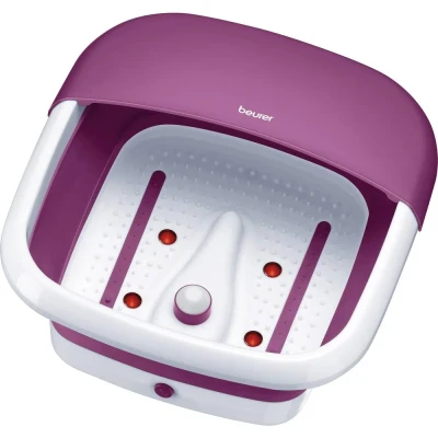 Afbeelding van Beurer FB 30 Elektrisch voetenbad Voetmassage Inklapbaar / opvouwbaar Trillings en bubbelmassage Infrarood lichtpunten Tot schoenmaat 45 warm water blijft 60 Watt 3 Jaar garantie