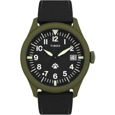 Afbeelding van Timex Traprock TW2W34400 Horloge Textiel Zwart Ø 43 mm