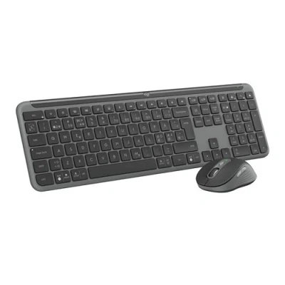 Afbeelding van Logitech MK950 Signature Slim Combo Draadloos Toetsenbord en Muis US international Qwerty Graphite