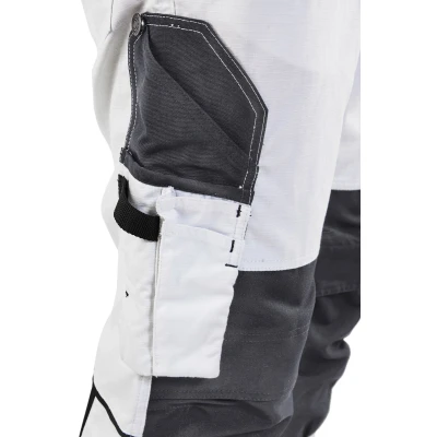 Afbeelding van Blaklader Schilderswerkbroek met stretch 1095 1330 Wit/Donkergrijs D116